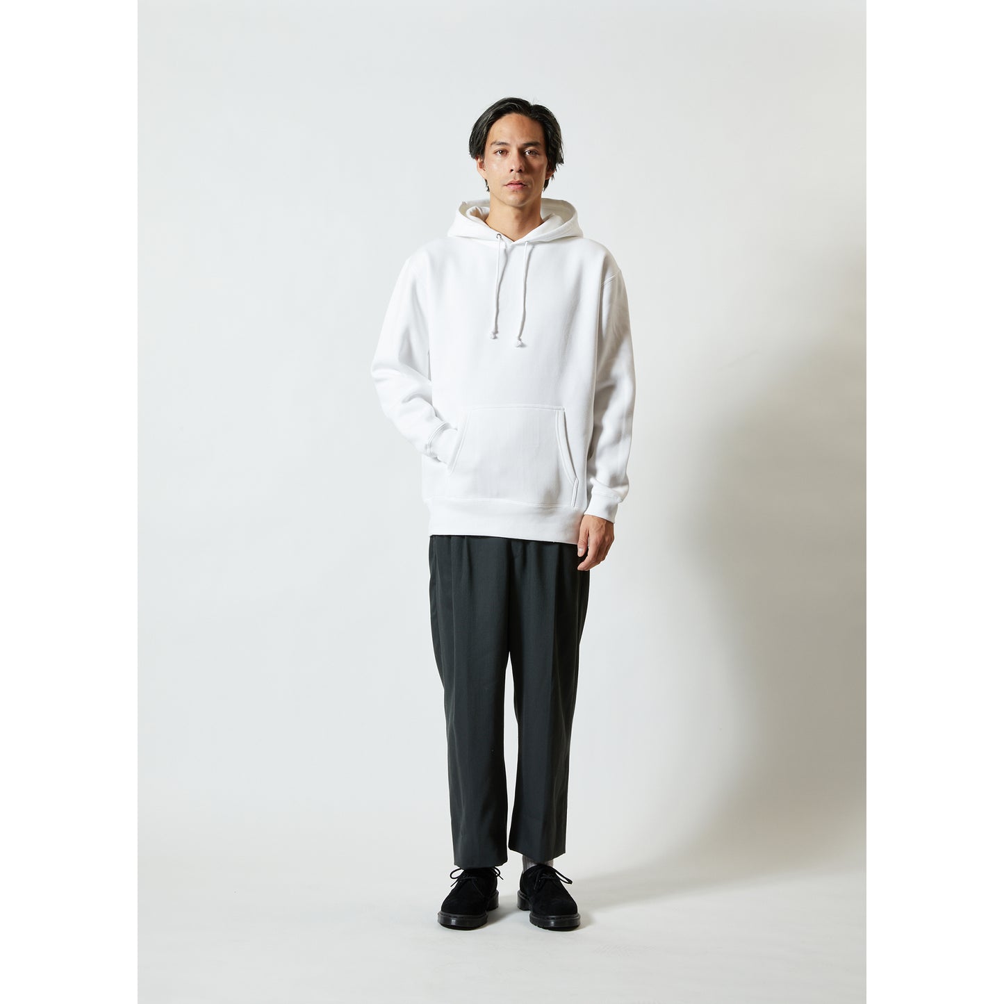 黒 スウェット プルオーバーパーカー（裏起毛） / United Athle 5618-01